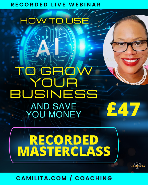 'AI' FOR BUSINESS OWNERS, COACHES & PROFESSIONAL | RECORDED MASTERCLASS